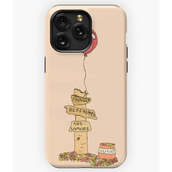 Danger Heffalumps and Woozles Winnie the Pooh A7551 Phone Case for iPhone 11 to 17 Pro Max