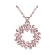 thumbnail image 2 of Collar para mujer, joyería para mujer, collar de flores de cobre, colgante de cristal para mujer, cadena de clavícula, regalo, collar de cobre, 2 of 2