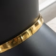 thumbnail image 4 of Historyli Go5H Round Dining Table, 47" Marble Printed Table, Round Faux Marble Dining Table With Black Columnar Base & Gold Annulus, Dining Room Decoration For 6-8 People, 4 of 8