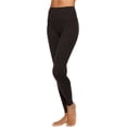 thumbnail image 3 of Felina Velvety Super Soft High-Waisted Legging 2-Pack Yoga Pants Workout Clothes for Women Medium Black Twilight Mauve, 3 of 7