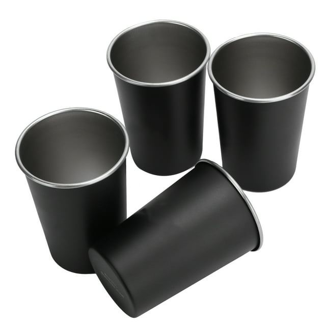 Bière Tasse, 4pcs en Acier Inoxydable Pique-Nique Boisson en Acier Inoxydable Tasse Performance Conduite