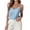 Light Blue, variant on Women's V-Neck Cami Top, Satin Solid Color Camisole, S-XXXL