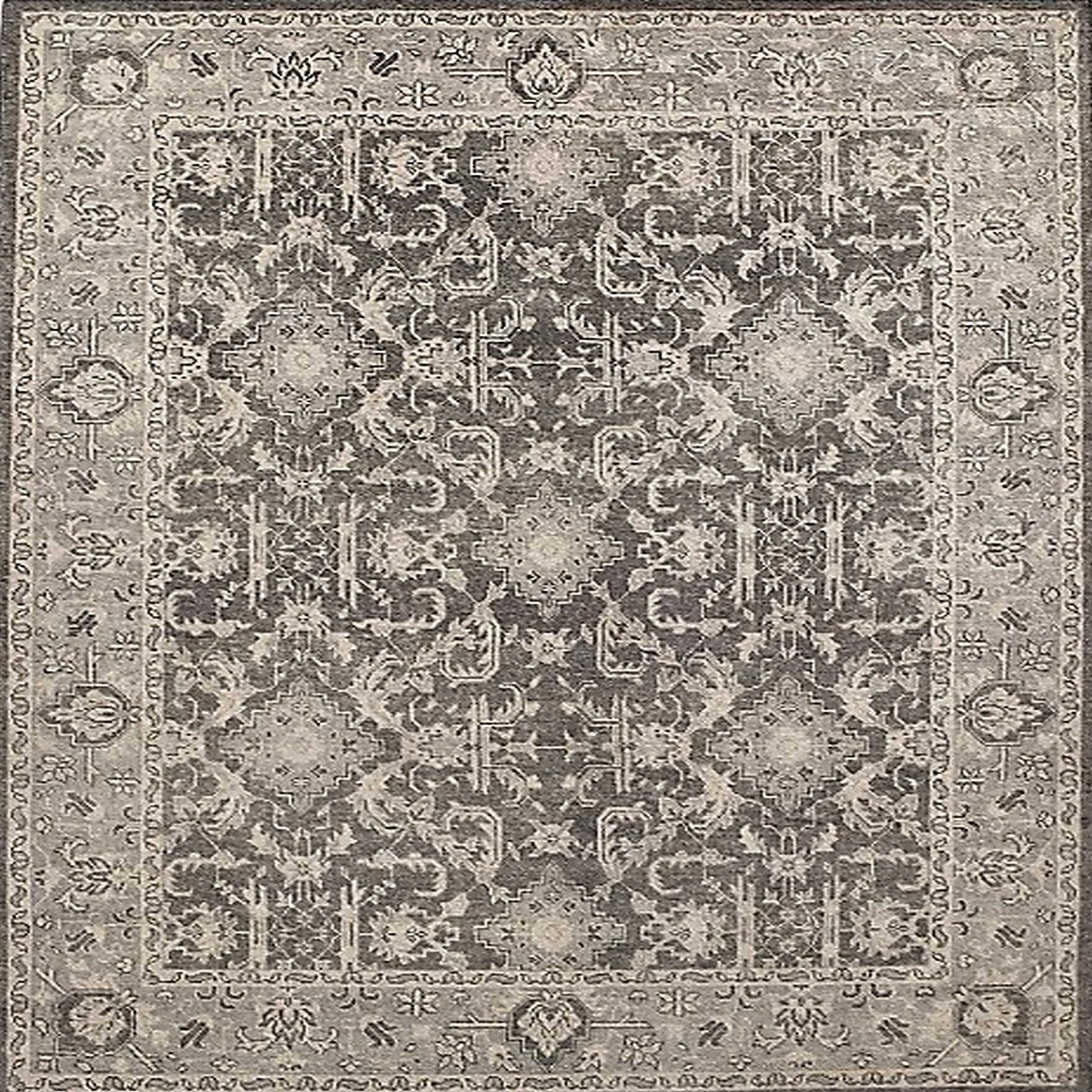 Ahgly Company Indoor Square MidCentury Modern Pale Silver Gray