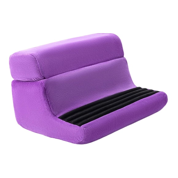 guohui Coussin de Tablette pour les Genoux Housse Amovible Portable avec Poches Support de Tablette Pliable Violet