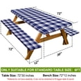 thumbnail image 2 of Cubierta para mesa de picnic Play Tailor para camping, impermeable, 180 x 75 cm, azul, 2 of 7