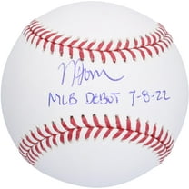 Nolan Jones Colorado Rockies Autographed Baseball with "MLB Debut 7/8/22" Inscription - Fanatics Authentic Certified