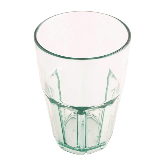 G.E.T. Heavy-Duty Faceted Shatterproof Tumbler, 14 Ounce, Jade (Set of 4)
