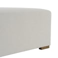 thumbnail image 5 of Christopher Knight Home Long Rectangular Ottoman Bench, White Upholstery with Rubberwood Base, 5 of 11