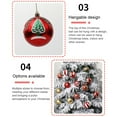 thumbnail image 6 of 12PCS Christmas Tree Decorations Set,3.2" Retro Luxury Red Green Gold Shatterproof Christmas Ball Ornaments,Hanging Balls Xmas Seasonal Decorative Pendants for Xmas Tree Party Holiday Indoor Decor, 6 of 7