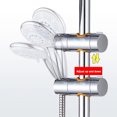 thumbnail image 4 of Injueey Soporte ajustable para cabezal de ducha Barra de ducha Soporte deslizante Abrazadera para cabezal de ducha Accesorio de baño Juegos de accesorios de baño naranja Injueey HA6086-01B, 4 of 6