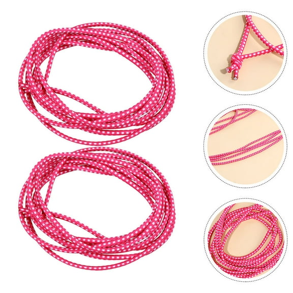 FRCOLOR  2 Pcs Jumping Rope Kids Stretch Rubber Band Toy Set Together Student