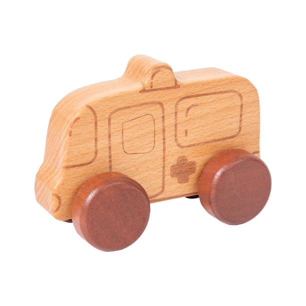 Carrito de Madera Xihbxyly para Niños Juguete Inercial de Mano
