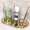 Green, variant on Elegant Gold-Trimmed Bathroom Cup, Non-Slip Design Mouthwash Cup with Hygienic Storage for Vanity Organization