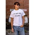 thumbnail image 5 of Funny It's Not Me It's You Joke Men's Graphic T Shirt Tees Brisco Brands S, 5 of 6