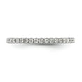 thumbnail image 5 of 14k White Gold 1/2 carat Lab Grown Diamond VS/SI+ G+ Size 7.5 Shared Prong Eternity Band, 5 of 6