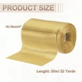 thumbnail image 2 of Uxcell Satin Ribbon Roll for Gift Wrapping and Cutting Ceremony Decoration Gold, 2 of 6