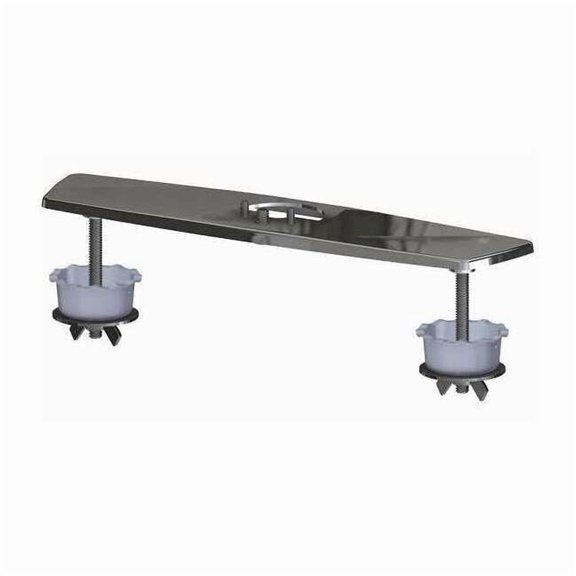 Chicago Faucet Trim/Cover Plate,Chrm,10-1/4" L,2-1/2" W EQ-A13-KJKCP