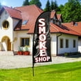 thumbnail image 2 of QSUM Smoke Shop Sign Feather Flag with Pole Kit,8.2FT Smoke Shop Decoration Display, Smoke Shop Business Sign,Smoke Shop Swooper Flag, 2 of 7