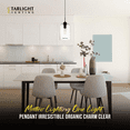 thumbnail image 3 of Matteo Canada C41408CL Clear Glass One-Light Modern Pendant Fixture 12.63"H, 3 of 6
