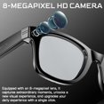 thumbnail image 4 of Smart Glasses with 8MP HD Camera Photo Video Recording, ChatGPT AI Photos Recognition, Live Language Translation Bluetooth Headset, 4 of 15