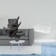 thumbnail image 2 of Figura de mesa,Estantería sujetalibros Estatua Sujetalibros,cesta de almacenamiento,cesta organizadora colgante de alambre para almacenamiento de cocina,Organizador de pared para baño,cesta, 2 of 8
