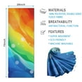 thumbnail image 2 of Rainbow Tie Dye Wave Pattern Hot Yoga Mat Towel Non Slip for Hot Yoga - Quick-Drying Yoga Mat Cover with 4 Corner Pockets with Travel Bag - Hot Yoga Towel Non Slip 74"x26", 2 of 6