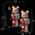 thumbnail image 2 of 1647 Pieces Mecha Bear Building Block Kit, Mechanical Violent Bear Display Art Toy Model, Creative Collectible Gift For Adults/ Kids, 2 of 4