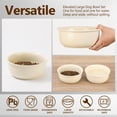 thumbnail image 4 of Elevated Large Dog Bowl Set - Raised Dog Food and Water Bowl with Non Slip Stand - Heavy Weighted Double Ceramic Dog Feeding Bowls - Extra Wide Deep Pet Dishes for Medium to Big Dogs - 2 x 1600 ML, 4 of 6
