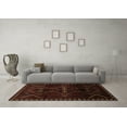 thumbnail image 3 of Ahgly Company Indoor Round Persian Brown Traditional Area Rugs, 4' Round, 3 of 4