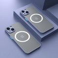 thumbnail image 1 of Luxury Matte Magnetic For Magsafe Wireless Charge Case For iPhone 14 13 11 12 Pro Max Mini Plus XS Max XR X Armor Cover funda Grey For iPhone 11Pro Max, 1 of 6