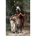 thumbnail image 2 of Ferris, Jean Leon Gerome 23x32 White Modern Wood Framed Museum Art Print Titled - Hiawathas Wedding Journey - Longfellow, 2 of 4