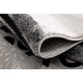 thumbnail image 3 of 8â€™ x 11â€™ Gray and Black Abstract Waves Area Rug, 3 of 9