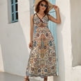 thumbnail image 5 of Isfahan Antique Central Persian Carpet Print Sleeveless Dress Summer Women Clothes Dress for Pregnant Women Dresses, 5 of 9