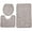 Gray, variant on Pebble Embossed Memory Foam Bathroom Set of 3