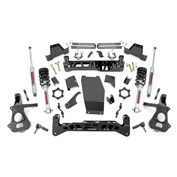 Rough Country 7" Lift Kit (fits) 2014-2018 Chevy Silverado GMC Sierra 1500 4WD | N3 Struts/Shocks | Suspension | 22833