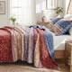 thumbnail image 1 of Regency Heights Juego de Edredón de 3 Piezas, Colcha Ligera Reversible con Fundas de Almohada, Juego de Ropa de Cama Boho Floral Suave para Todas las Estaciones, Rojo, King, 1 of 7