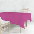 thumbnail image 2 of Nicole Fantini Collection Disposable Plastic Tablecloth Rectangle 54" x 108" (Hot Pink), 2 of 3