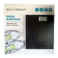 thumbnail image 2 of Accuweight 400 lb Digital Glass Scale in Black, 2 of 5