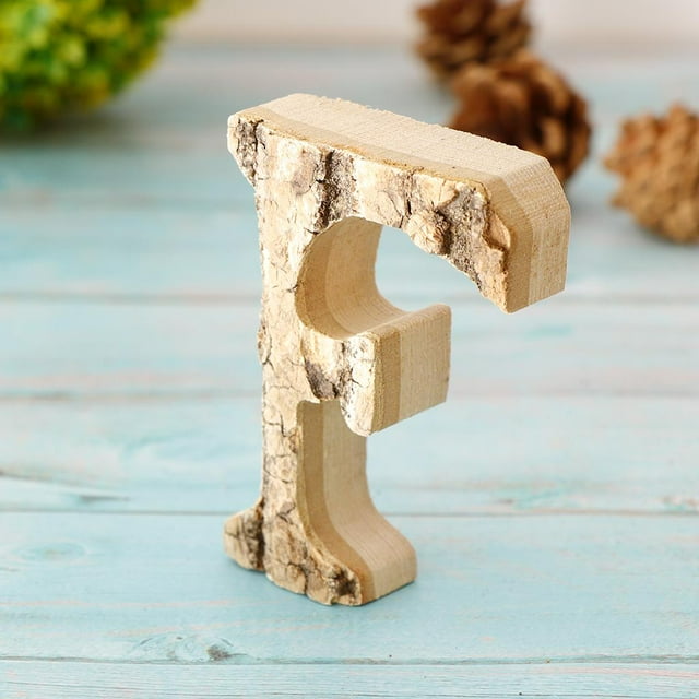 Elodie Handcraved Wooden Letters Door Numbers Alphabet Letter Floating Adress Name F