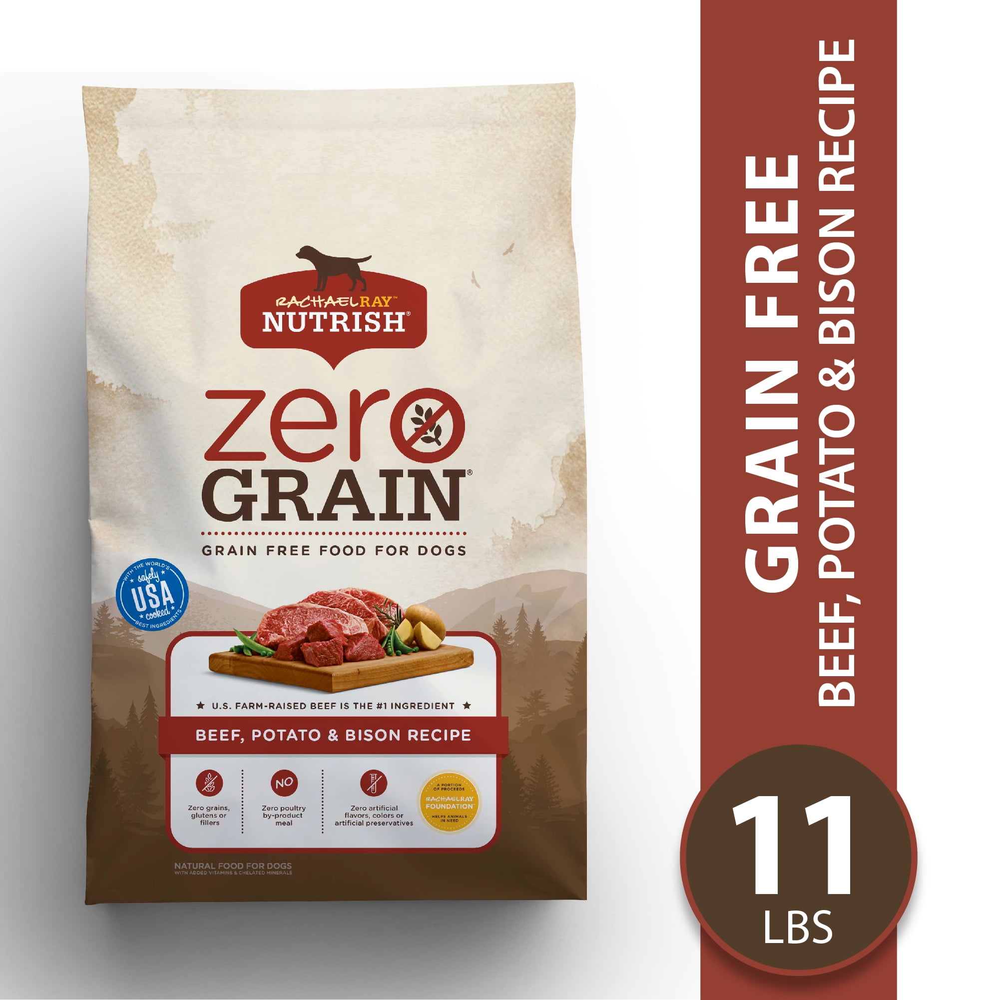 Grain Free Rachael Ray Nutrish Zero Grain Dry Dog Food 