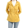 thumbnail image 1 of Mialoley Women Trench Coat, Long Sleeve Hooded Jacket Zipper Button Closure Fall Casual Jacket with Pockets, 1 of 9