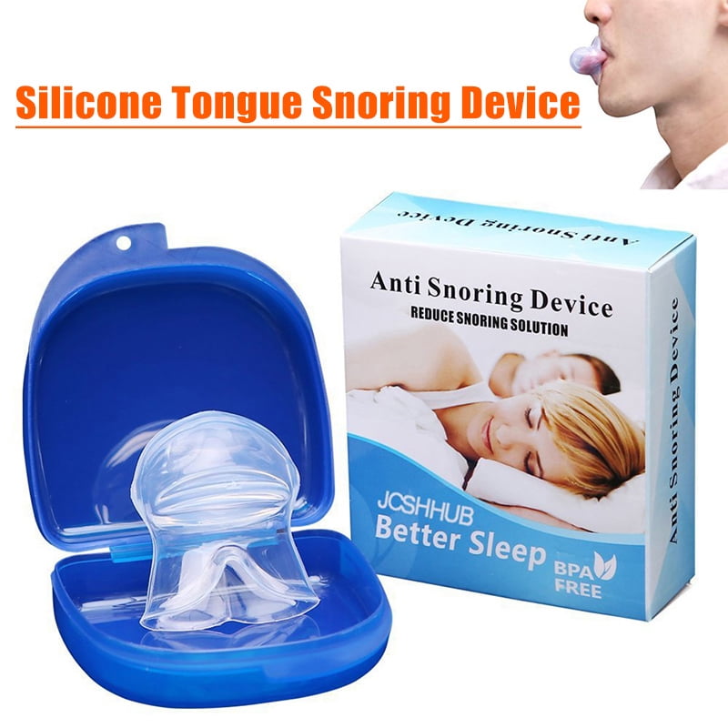 Stamens Snore Ceasing,Transparent Silicone Tongue Sleeve Silent Sleeping Anti-Snoring Device For Better Sleeping