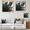 thumbnail image 4 of Designart "Spruce Leaves In Shadowed Black" Leaves Floater Framed Canvas Wall Art, 4 of 5