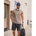 thumbnail image 2 of COOFANDY Mens Cotton Sleeveless Tank Top Muscle T Shirts Casual Beach Tank, 2 of 6