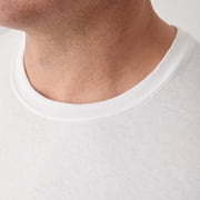 Hanes Mens White Crew T-Shirt Undershirts, 3 Pack