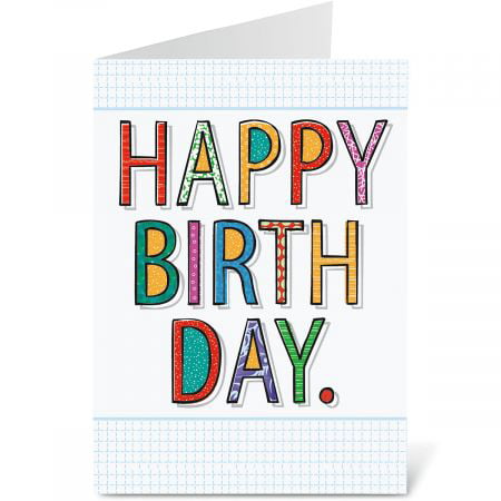 Bold Wishes Birthday Greeting Cards - Set of 10 (1 design) 5