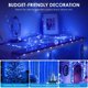 thumbnail image 5 of Cadena de luces con energía solar, mini luces LED de alambre de cobre de 100 LED, luces de hadas, luces de decoración solares impermeables para interiores y exteriores para jardines, hogar, baile,, 5 of 8