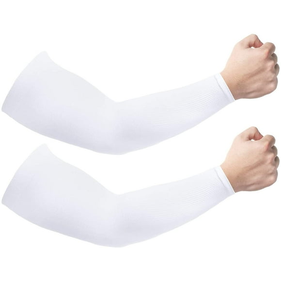 2 Pairs UV Protection Cooling Arm Sleeves Sun Sleeves UPF 50 Men Women
