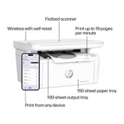 HP LaserJet MFP M139w Wireless All-in-One Black-and-White Laser Printer Scanner Copier, AI-enabled