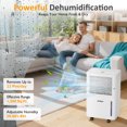 thumbnail image 3 of Cozy Home 22 Pint Dehumidifier for Home 1500 Sq Ft with Drain Hose & 71oz Tank, Portable Dehumidifiers for Basement Bedroom Bathroom, 3 of 9